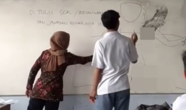 Viral! Siswa SMA Gambar Tak Senonoh Saat Ada Guru, Netizen: Nanti Ditegor Nggak Terima....