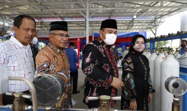Resmikan Filling Station Oksigen, Bupati Bungo: Kita Berharap RSUD H Hanafie Dapat Mendukung
