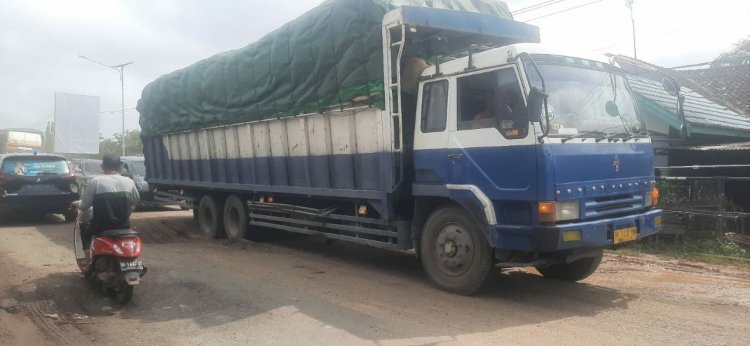 Kondisi Jalan Nasional di Sekernan Muarojambi Ini Rusak Parah, Warga: Kasihan Pengendara Motor