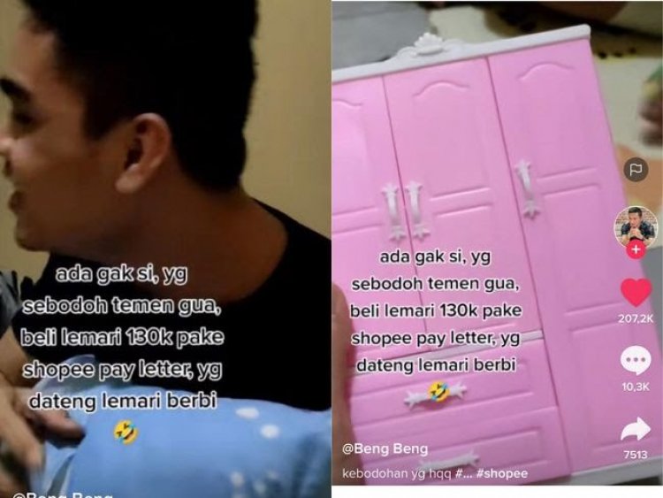 Viral, Pria Ini Beli Lemari Rp 130 Ribu Pakai Paylater, Netizen Ngakak: Itu Beli Dimana?Tolong Kasih Linknya...