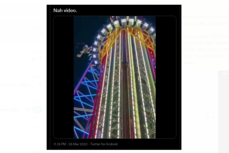 Viral! Video Wisatawan Jatuh dari Wahana Orlando Freefall