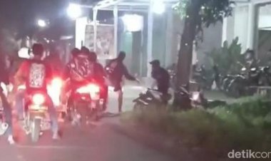Viral Sekelompok Bikers Mengeroyok Warga Jombang, Netizen: Baju Oren Menunggumu!!!