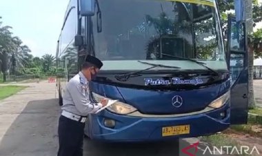 Cek Kelayakan Bus, Dishub Bungo: Kami Juga Wajib Periksa Penumpang Miliki Surat Vaksin Kedua