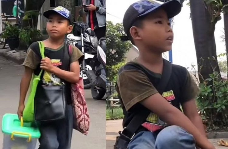 Viral! Bocah Jual Gorengan Terpaksa Putus Sekolah demi Sesuap Nasi, Netizen: Ketampar Banget....