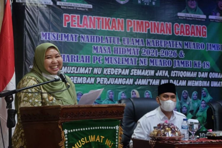 Bupati Masnah Saksikan Pelantikan PCM NU Kabupaten Muaro Jambi