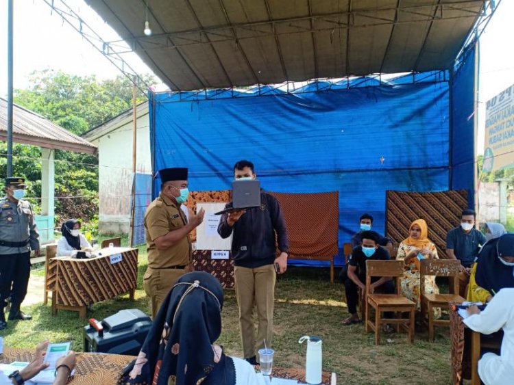Sekda Muarojambi Tinjau Pelaksanaan Pilkades Serentak