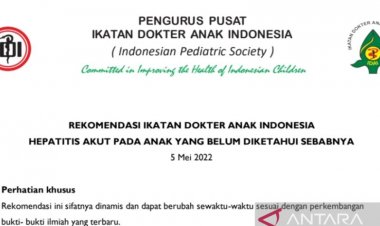IDAI terbitkan Rekomendasi Tata Laksana Hepatitis Akut Misterius
