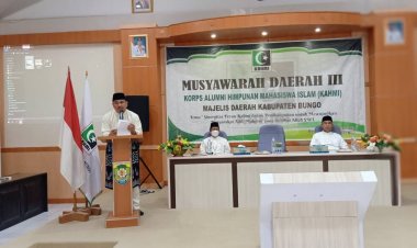H Mashuri Buka Resmi Musda KAHMI Bungo ke-III