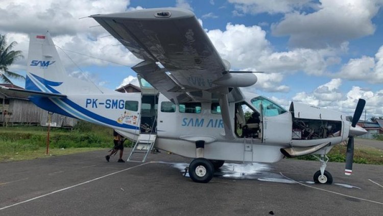 Pesawat Diberondong 22 Peluru KKB di Bandara Kenyam, Begini Nasib Pilot dan Co-pilot