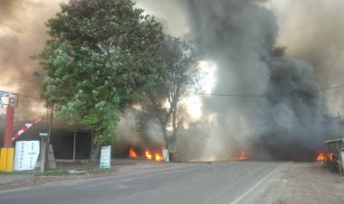 Lagi, Gudang Minyak di Kota Jambi Terbakar