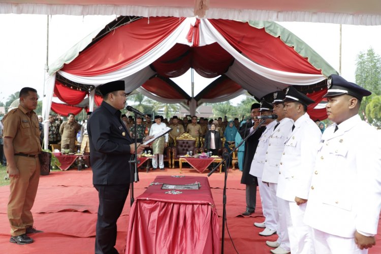 Bupati Bungo Mashuri Lantik 4 Rio se-Kecamatan Pelepat Ilir Terpilih