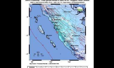 BMKG Sebut Gempa Darat M5,6 di wilayah Lengayang Akibat Subduksi