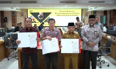 Gubernur Al Haris Datangi Dirjen Minerba, Badan Usaha Pertambangan Batubara Sepakat Perbaiki Jalan Rp 3,9 Miliar