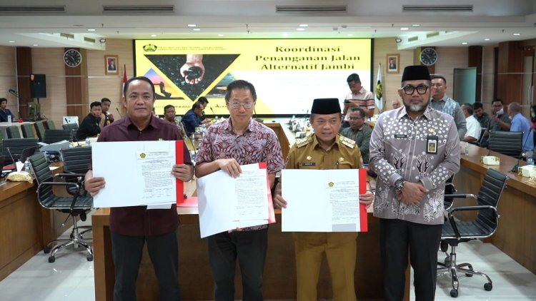 Gubernur Al Haris Datangi Dirjen Minerba, Badan Usaha Pertambangan Batubara Sepakat Perbaiki Jalan Rp 3,9 Miliar