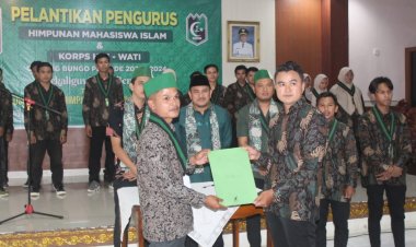 Pengurus HMI Cabang Bungo 2023-2024 Resmi Dilantik, Rano Ajak Kader Bersatu