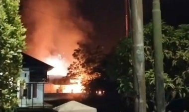 Warung Mekdo Muarojambi Ludes Terbakar, Begini Kondisi Terkini