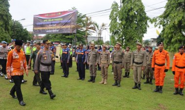 Apel Gelar Pasukan Operasi Kepolisian Terpusat Lilin 2023, Kapolres Bungo Fokus Peningkatan Keamanan