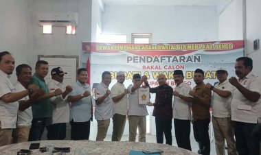 Serius Maju! H Dedy Putra Serahkan Berkas Pendaftaran ke Gerindra