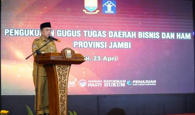 Gubernur Al Haris Kukuhkan Gugus Tugas Bisnis dan HAM Provinsi Jambi