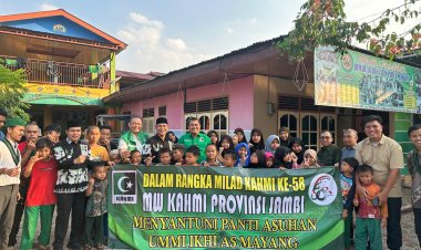 KAHMI Provinsi Jambi Gelar Aksi Sosial, Santuni Anak Yatim dalam Rangka HUT ke-58
