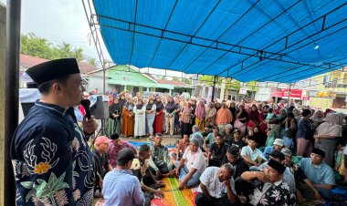 Meski Hujan Gerimis, Massa Pendukung Jumiwan-Maidani di Dusun Peninjau Membludak