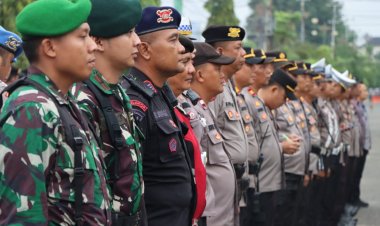 Pengamanan Ketat! Polres Bungo Siagakan Ratusan Personel di Rapat Pleno Pilkada