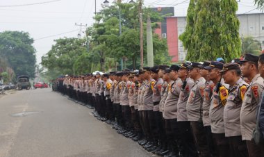 Pengamanan Ketat Warnai Hari Kedua Rekapitulasi Suara Pemilu di Kabupaten Bungo