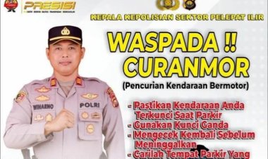 Kapolsek AKP Winarno Imbau Masyarakat Waspada terhadap Aksi Curanmor