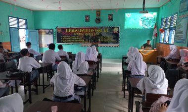 Satgas TMMD Kodim 0416/Bute Tanamkan Semangat Bela Negara di SMA Negeri 1 Tebo