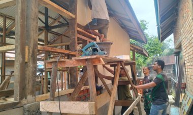 Satgas TMMD ke-123 Kodim 0416/Bute: Gotong Royong Membangun RTLH untuk Meningkatkan Kesejahteraan Masyarakat