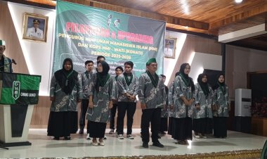 PB HMI Lantik Pengurus Cabang Bungo Periode 2025-2026