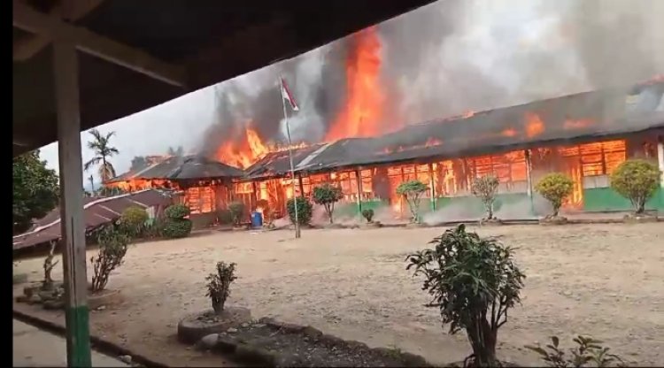 SD Swasta PT SMA Limbur Ludes Terbakar