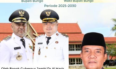 Iklan Ucapan Selamat Pelantikan Bupati Bungo dan Wabup Bungo 2025-2030
