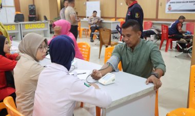 Donor Darah Semarakkan Hari Bhayangkara ke-79, Polres Bungo Peduli Kemanusiaan