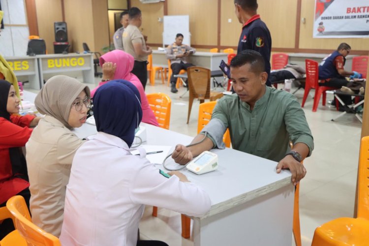 Donor Darah Semarakkan Hari Bhayangkara ke-79, Polres Bungo Peduli Kemanusiaan