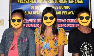 Tiga Orang Diduga Pengguna Sabu Diamankan Polsek Pelepat Ilir, Salah Satunya Mahasiswa