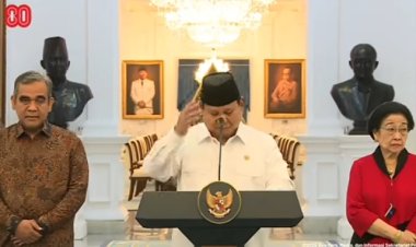 Presiden Prabowo Sampaikan Pernyataan Sikap Terkait Situasi Nasional Didampingi Para Tokoh Bangsa