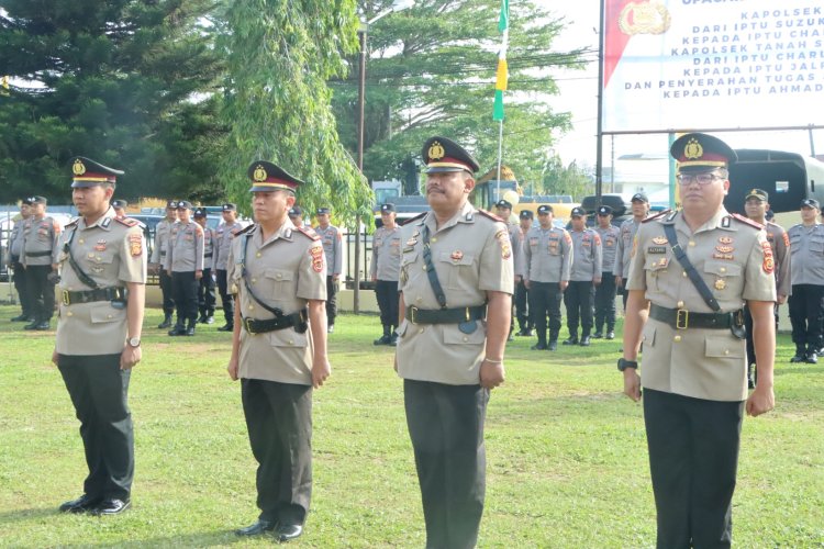 Kapolres Bungo Pimpin Sertijab Kapolsek dan Kasat Lantas
