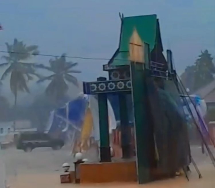 Badai Dahsyat Landa Arena STQ Bungo di Lubuklandai, Tenda Acara Porak-poranda