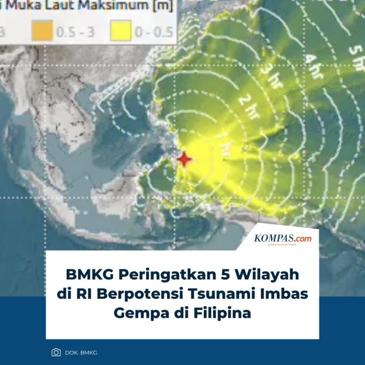 Guncangan Dahsyat Laut Filipina! BMKG Peringatkan 5 Wilayah Indonesia Berpotensi Tsunami