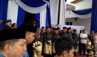 Unsur Pimpinan DPRD Muaro Jambi Sambut Kedatangan Gubernur Jambi