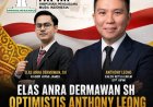 Elas Anra Dermawan SH Optimistis Anthony Leong Menang Putaran Pertama di Munas HIPMI