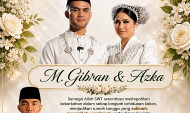 Camat Muko-muko Bathin VII Septian Arifin Ucapkan Selamat M. Gibran–Azka Resmi Menempuh Hidup Baru