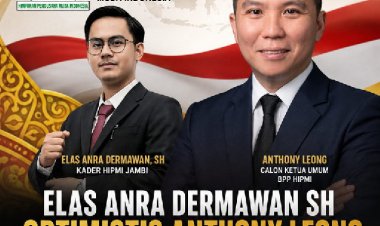 Elas Anra Dermawan SH Optimistis Anthony Leong Menang Putaran Pertama di Munas HIPMI