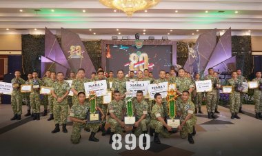 Satuan Jajaran Brigif TP 34 Cakra Buana Raih Prestasi Gemilang di Ajang Ton Tangkas HUT Kodam III/Siliwangi