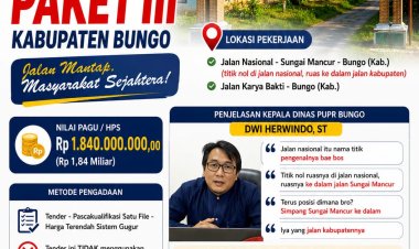 Kadis PUPR Bungo Jelaskan Proyek Jalan Rp1,84 Miliar yang Disebut Berlokasi di Jalan Nasional