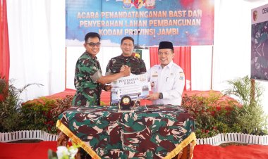 Pemprov Hibahkan Lahan Pembangunan KODAM di Jambi