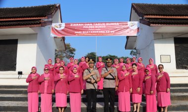Sambut Hari Bhayangkara ke-80, Kapolres Bungo Pimpin Ziarah ke TMP Satria Negara, Teguhkan Semangat Pengabdian Polri