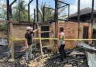 DITINGGAL KE KEBUN, RUMAH LUDES TERBAKAR! Kerugian Capai Rp300 Juta