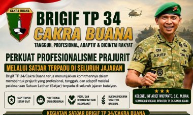 Brigif TP 34 Cakra Buana Perkuat Profesionalisme Prajurit Melalui Satjar Terpadu, Dari Bela Diri hingga Ketahanan Pangan